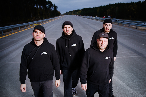 Kays, Offthebox, Chlorophil und Marvelin (von links nach rechts)