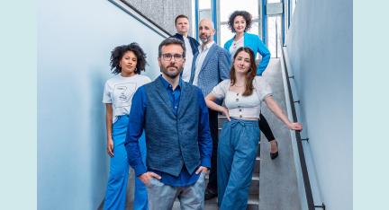 Die sechsköpfige Vocal-Band Magpie Alley besteht aus (von links): Naomi Nlomé, Martin Seiler, Thomas Metschl, Tobias Elster, Alexandrina Simeon und Mona Sonntag.